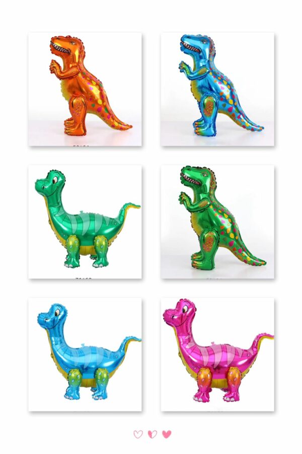 Globo dinosaurio 4D x5pcs xU