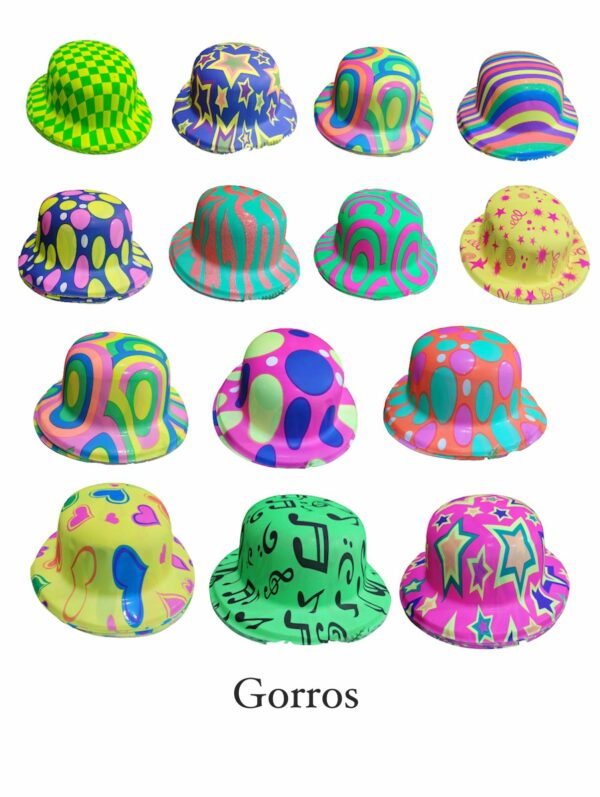 Gorros Bombín Estampado x12u