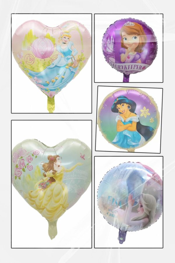 Globo Redondo Princesas 18" x50u