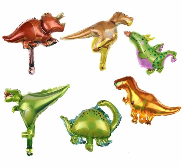 Globos figura mini dino  x50u