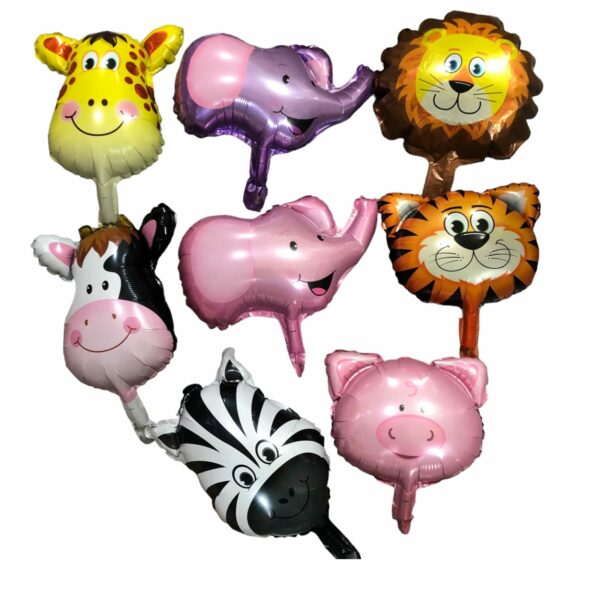 Globos figura CABEZA DE ANIMAL mini X50u