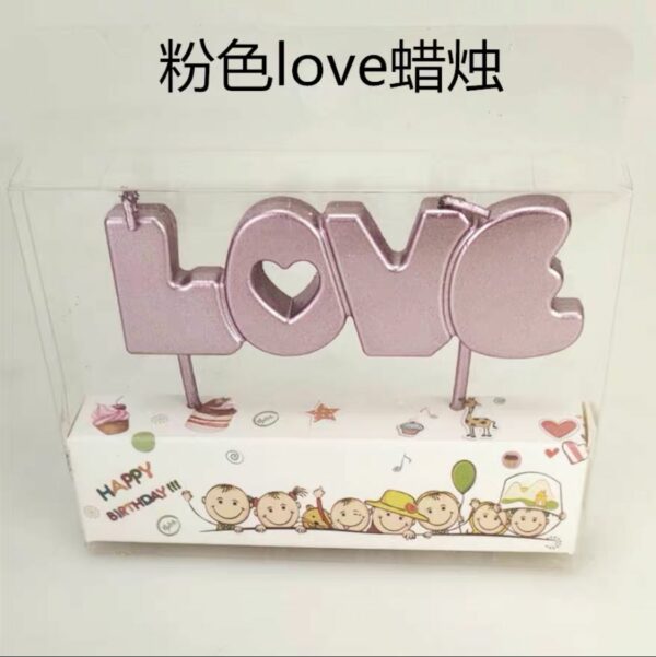 Velas frase "LOVE" x10u ($0,55 c/u) - Image 3