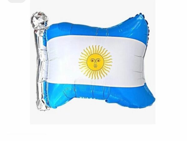 Globos figura Bandera Argentina x10u ($0,45 c/u)