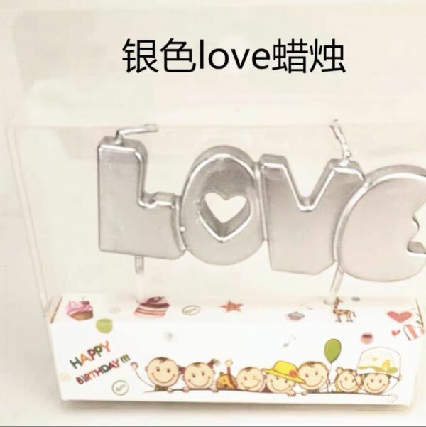 Velas frase "LOVE" x10u ($0,55 c/u) - Image 4