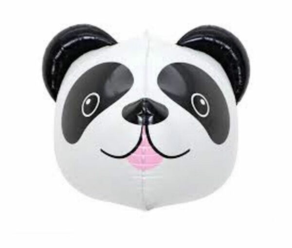 Globo Figura Cabeza de Animal Panda 4D x10