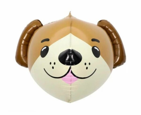 Globo Figura Cabeza de Animal Perro 4D x10