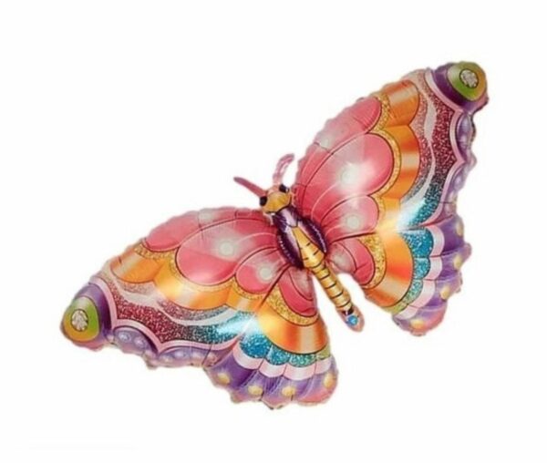 Globos figura Mariposa Brillo Multicolor X10u