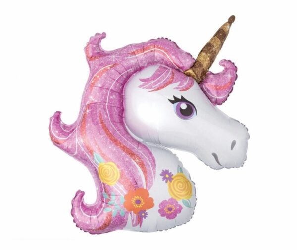 globos figura CABEZA DE UNICORNIO X10u