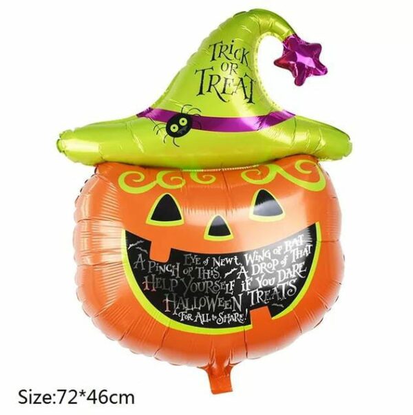 Globo figura calabaza con gorrita x 10u