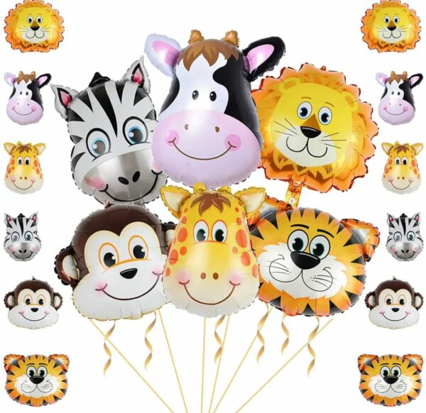 Globos figura CABEZA DE ANIMAL mini X50u - Image 6