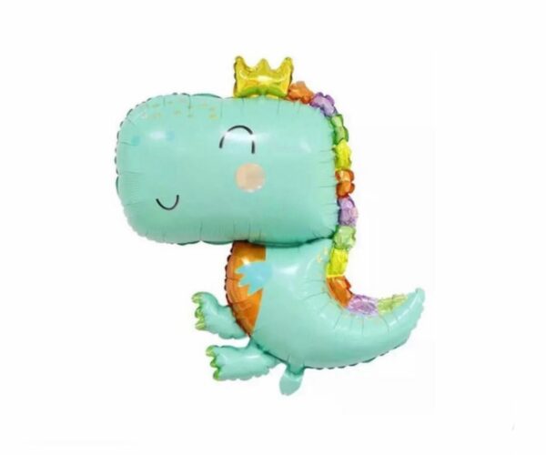 Globo Figura Dinosaurio con Corona x10u