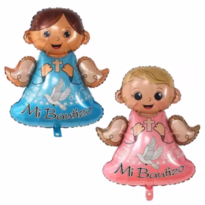 Globos figura Angelito X10u 75x65cm ($0,50 c/u)