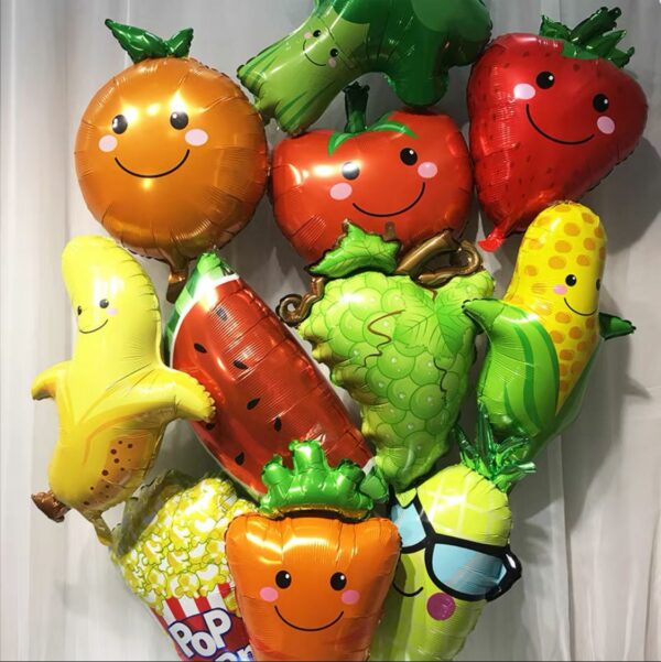 Globos de Verduras y Frutas x10u