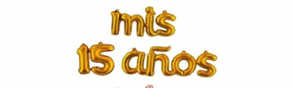 Globo Frase "Mis 15 Años" Cursiva (1 c/u) - Image 3