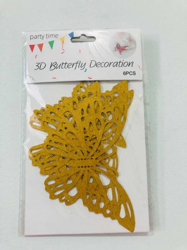 Mariposas con Brillo Gibre 3D 6pcs x12packs ($0,45 c/u) - Image 6