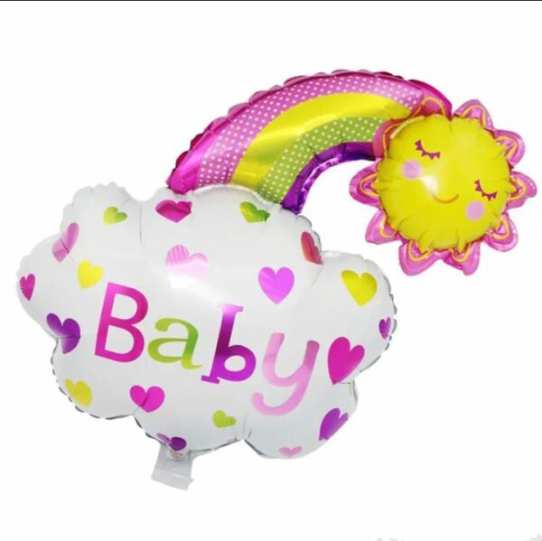 Globo figura nube baby x10u