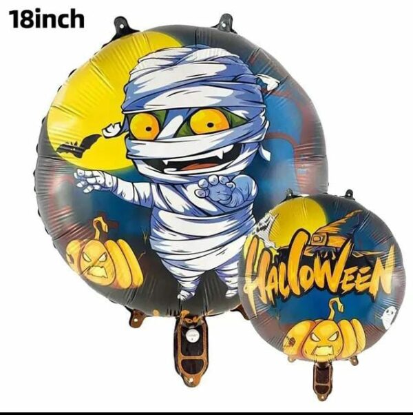 Globo Redondo halloween Plantas vs Zombies 18" x50u