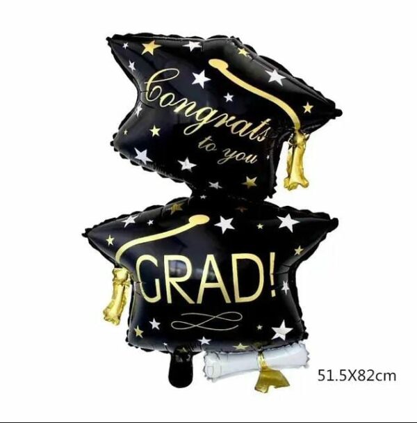 Globo figura gorro ”Congrats" x10u - Image 2