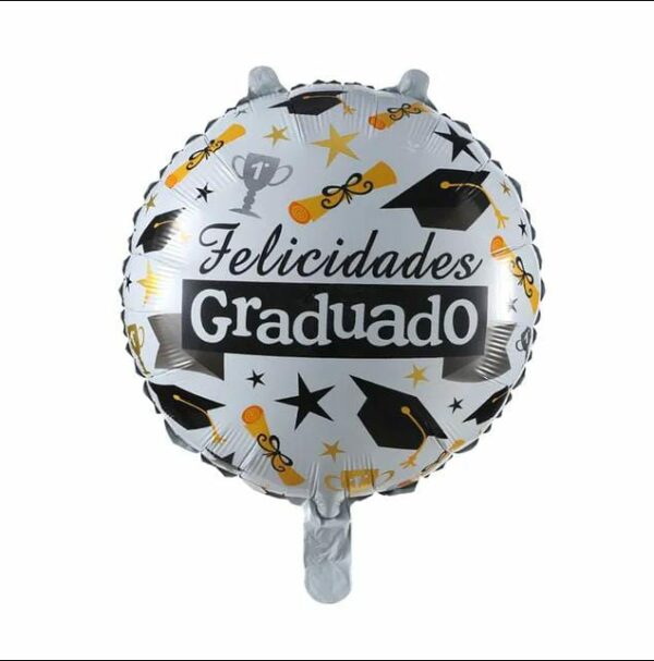 Globo Graduación redondo 18" x50u - Image 2