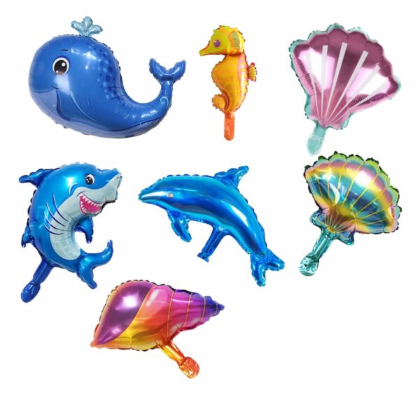 Globos animales del mar 15" x50u