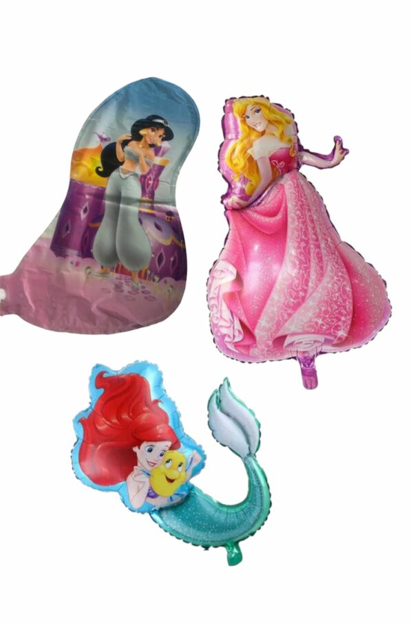 Globos figura mini princesas 15" x50u