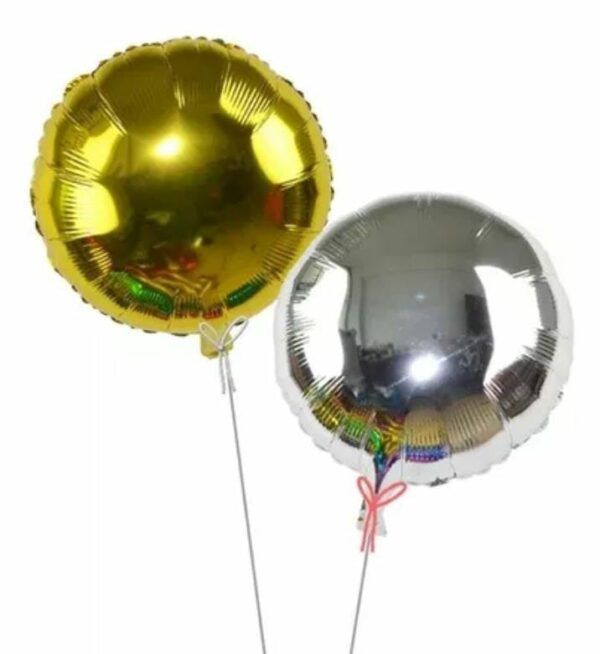 Globo Redondo Metalizado 18" x50u