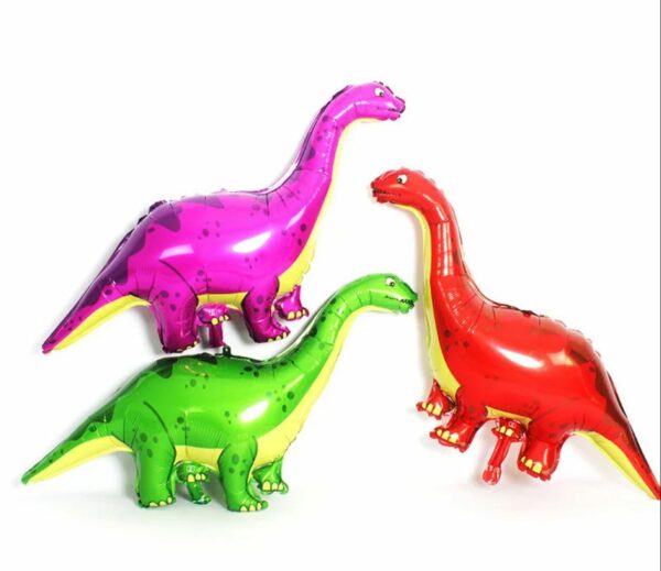 Globo figura Dino cuello Largo x10u ($0,60 c/u)