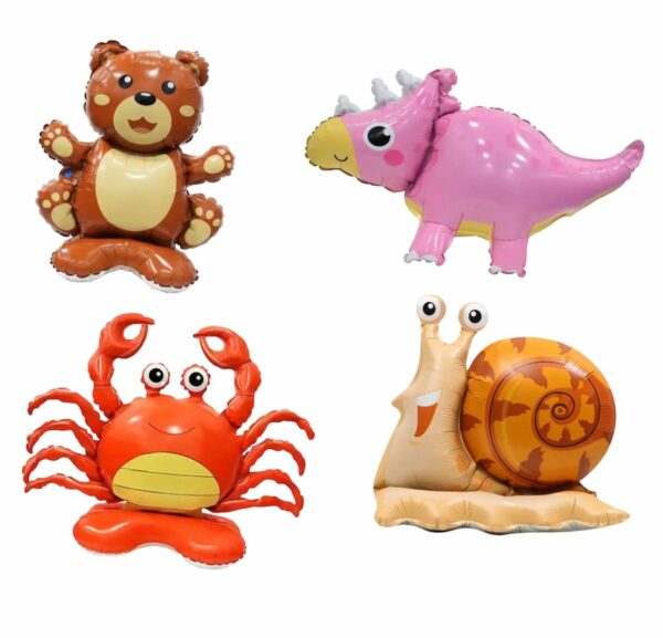 Globos figura animales con base x10U