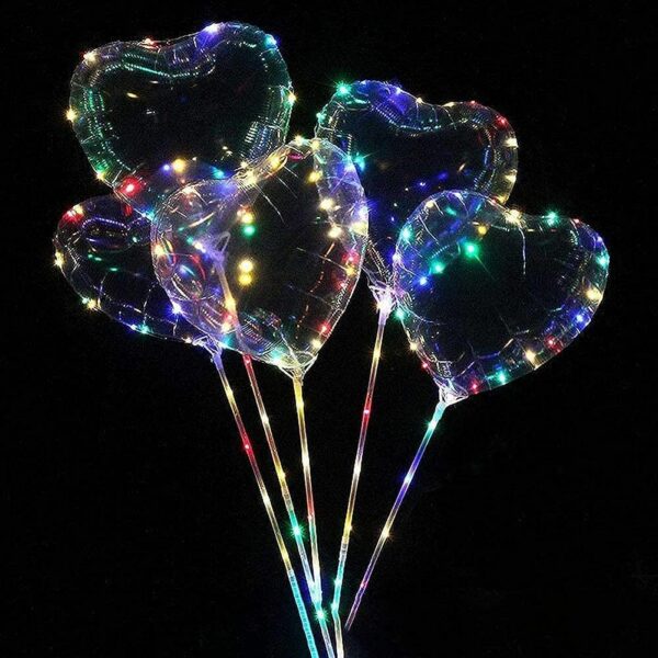 Globo burbuja forma de corazon 24" x50u