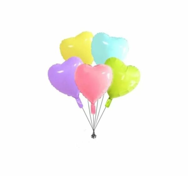 Globo Corazón Colores 18" x50u