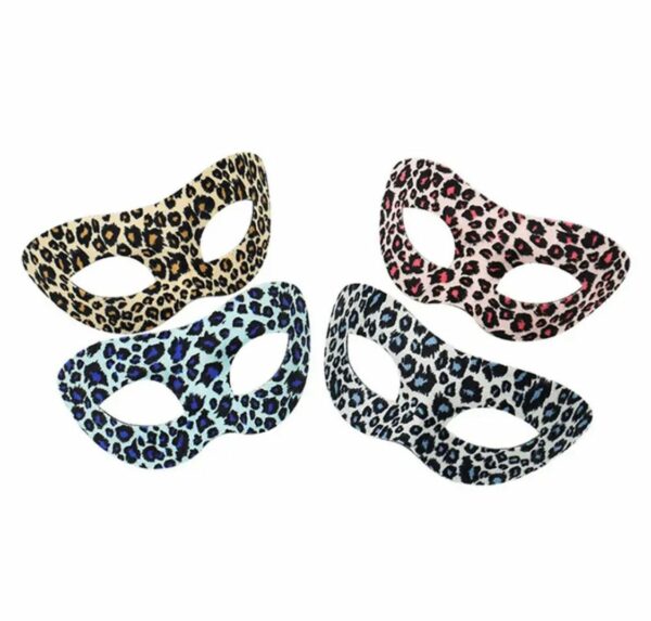 Antifaces de leopardo x12unidades surtido ($0,55 c/u)