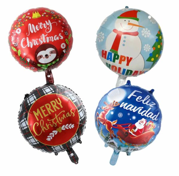 Globo Redondo 18" x50u Navidad