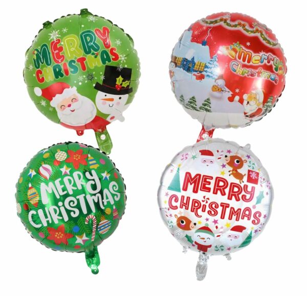 Globo redondo 18" x50u Navidad