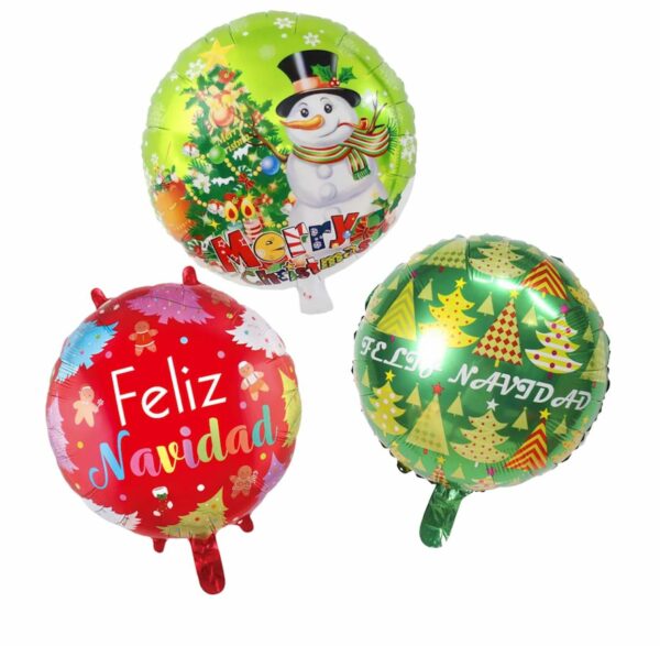 Globo Redondo 18" x50 Navidad