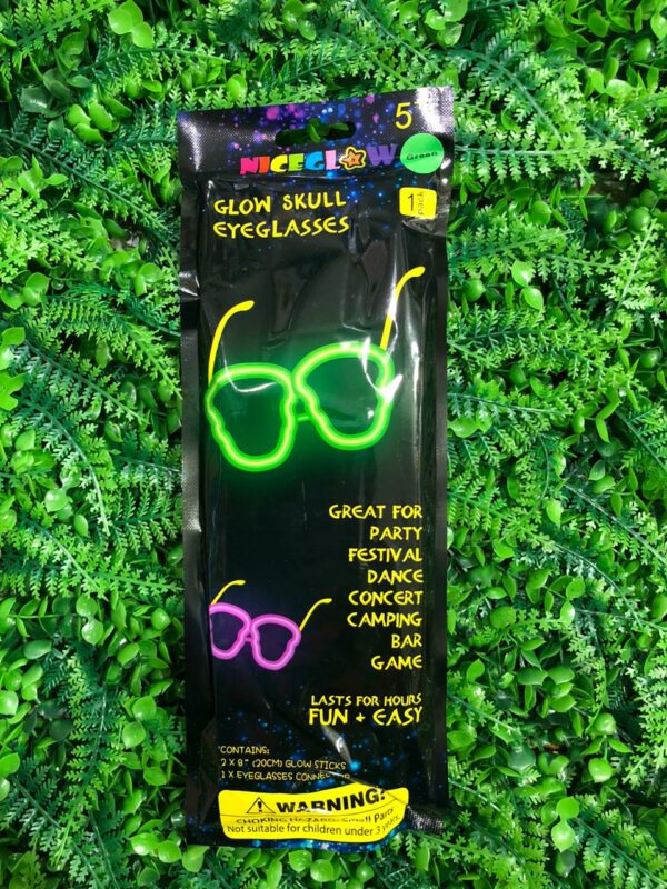 Lentes neón flúor con curvas x10U ($0,60 c/u)