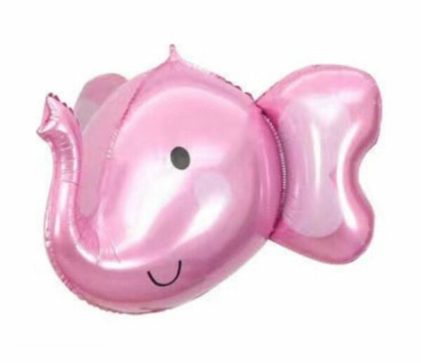 Globos Figura Cabeza de Animal Elefante rosa  4D  x10