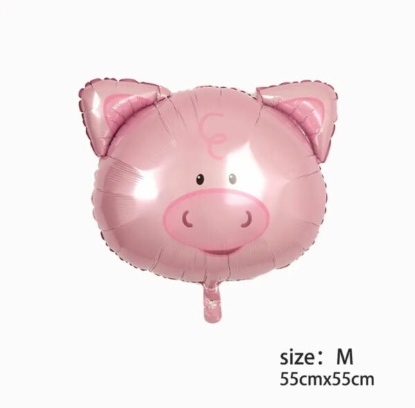 Globos Figura Cabeza de Cerdito x10u ($0,40 c/u)