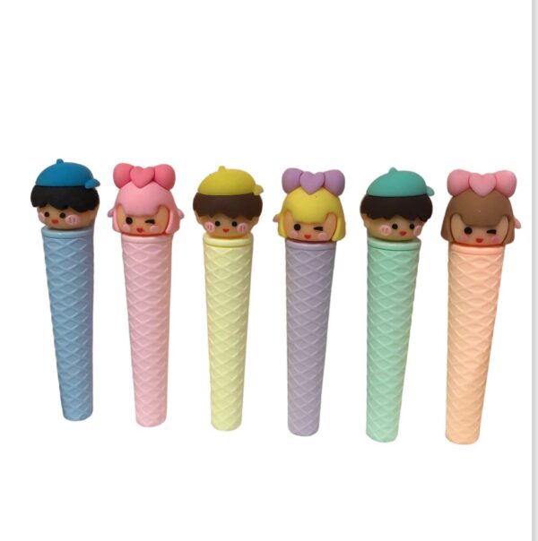 Lapicera Cono Diseño Niños x6 Colores Surtidos