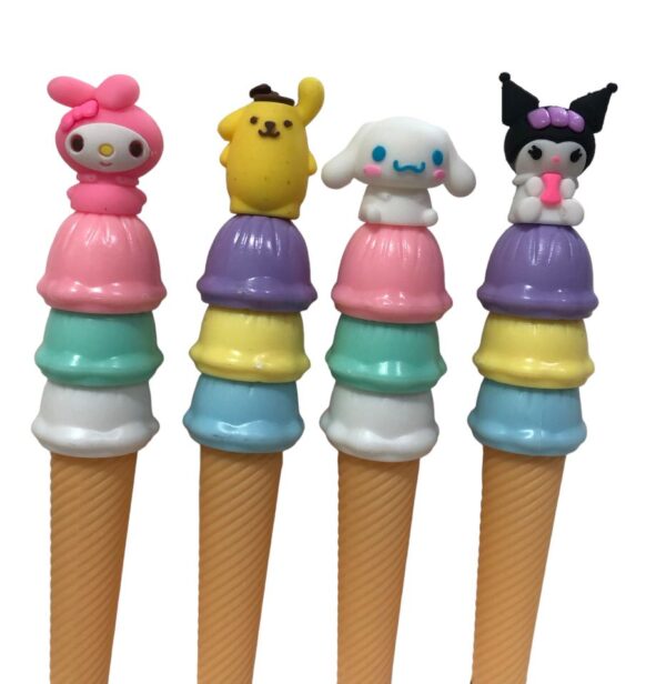 Lapiceras Cono Helados Sanrio x6u Colores Surtidos