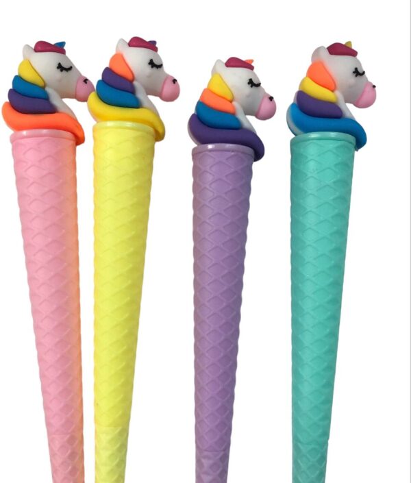 Lapiceras Cono Cabeza Unicornio x6u (Colores Surtidos)