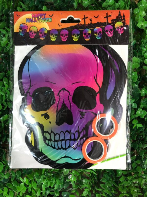 Guirnalda Halloween Calaveras 10pcs x12u (1,5 c/u)