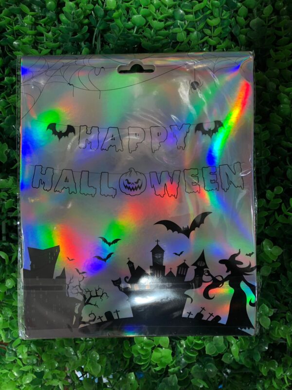 Guirnalda "Happy Halloween" Tornasolada x12u (2 c/u) - Image 2