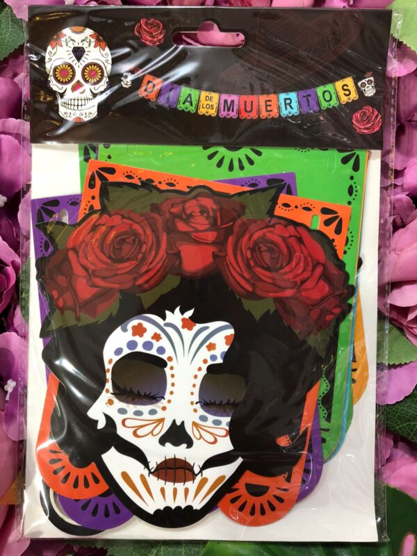 Guirnalda Dia De Muertos Halloween x12u (1 c/u)