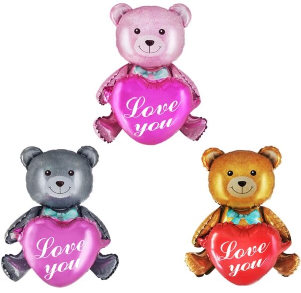 Globo Figura Oso Corazon Love You 4d x10u (0,70 c/u)