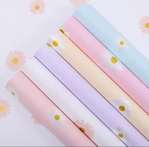 Papel Bopp Para Flores Diseño Margaritas (Consultar Colores)