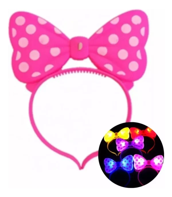 Vincha Minnie Con Luz Led x12u