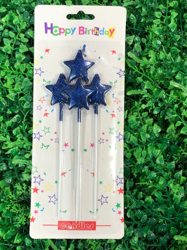 Velas Glitter Forma De Estrella 10 Pack x4u (0,95 c/u) - Image 2