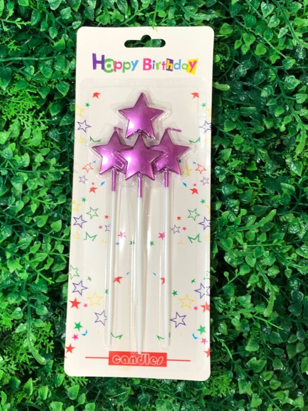 Velas Metalizada Forma De Estrella x10U ($0.90 c/u) - Image 2