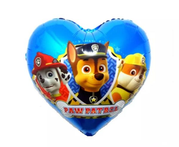 Globo Figura 18" Paw Patrol Forma De Corazon x50u