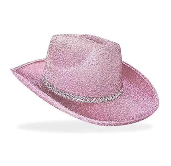 Sombrero De Vaquero Glitter C/ Franja De Strass Cod-0667 - Image 5